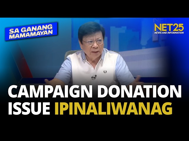Sen. Marcoleta, ipinaliwanag ang campaign donation issue