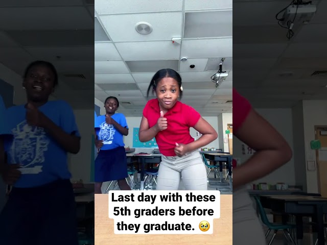 Going to miss these 5th graders. 😭🥹 #students #teacher #icantdance