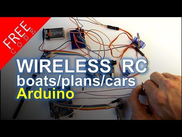 Build a wireless RC unit Arduino - FREE CODE