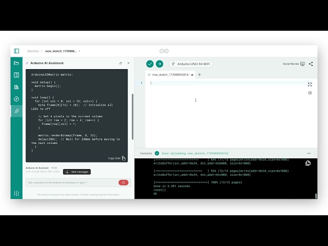 Generate Arduino Code Instantly with AI