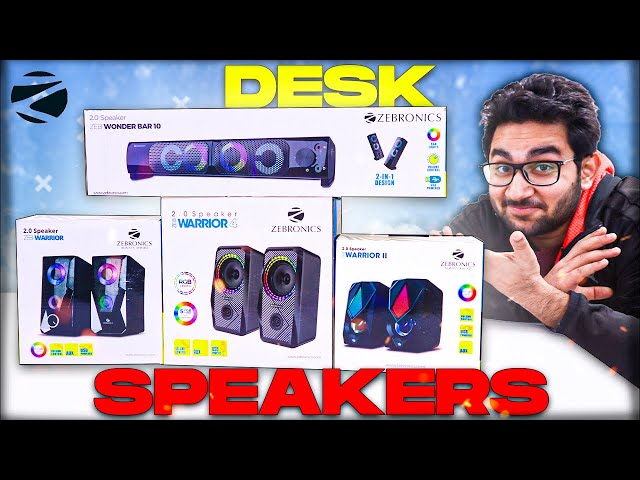 Top 4 Laptop/Desktop RGB Speakers Under ₹1000/- Ft. Zebronics