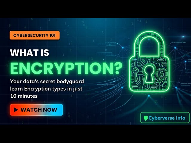 🔒 Encryption Explained in 10 Minutes ⏱️: How Your Data Stays Safe 🛡️