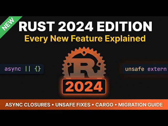 Rust 2024 Edition — Every New Feature Explained (Async Closures, Unsafe Fixes & More)