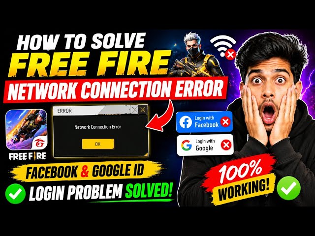 How To Solve Free Fire Network Connection Error | Free Fire Facebook & Google ID Login Problem 2026