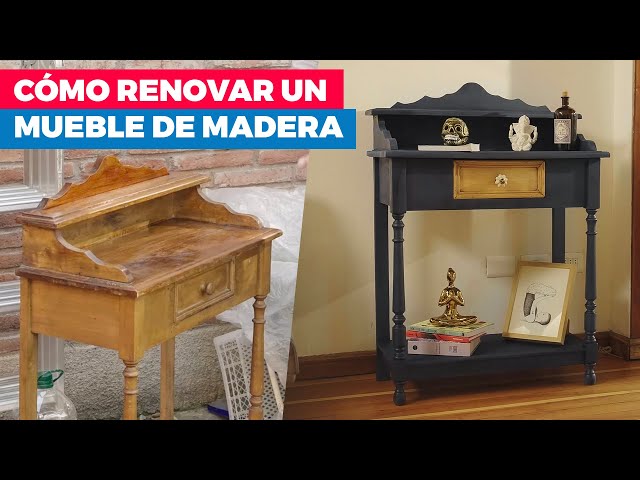 How to restore and paint a wooden piece of furniture