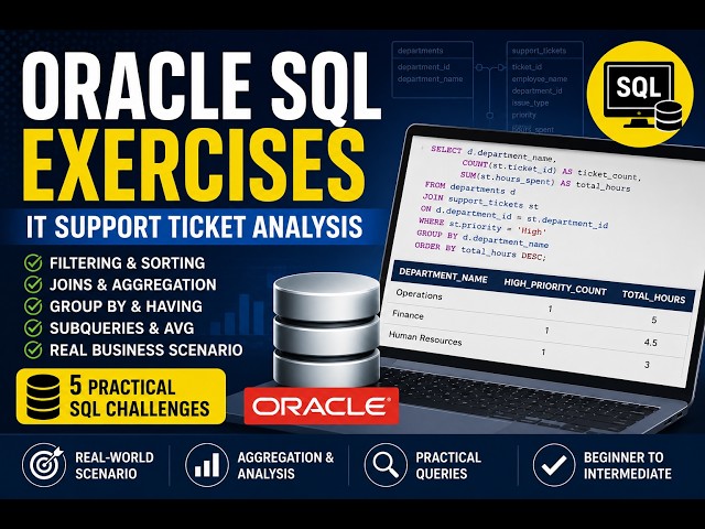 Oracle SQL Practice Project | Real-World Business Data Analysis