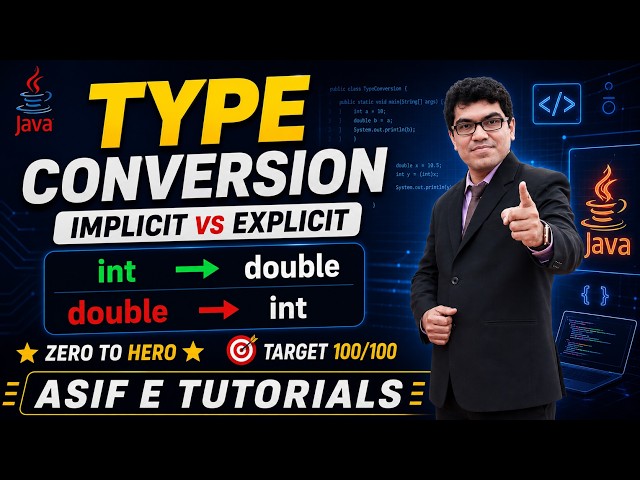 Type Conversion in Java Explained | Widening & Narrowing |
