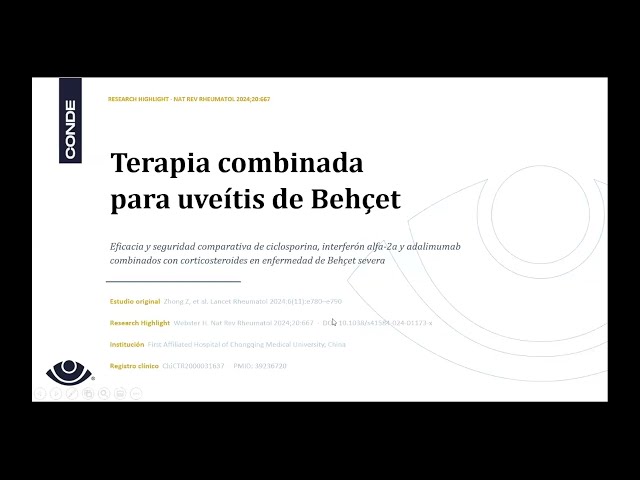 Terapia combinada para uveítis de Behçet