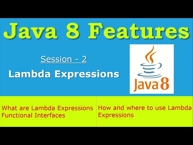 #2 - Java 8 - Lambda Expressions | Usage with Examples #java #java8 #lambda #functionalprogramming