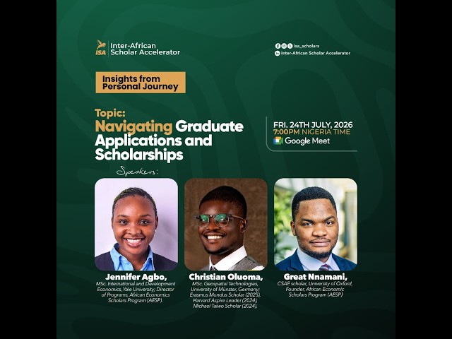 Graduate Opportunity Decipher Session with ISA
