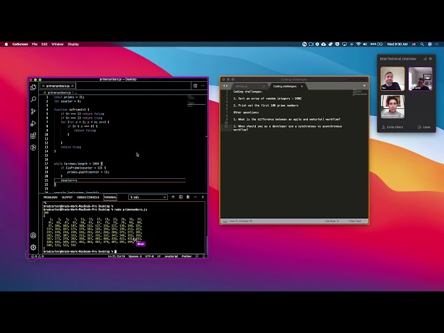 Coding Interview with CoScreen