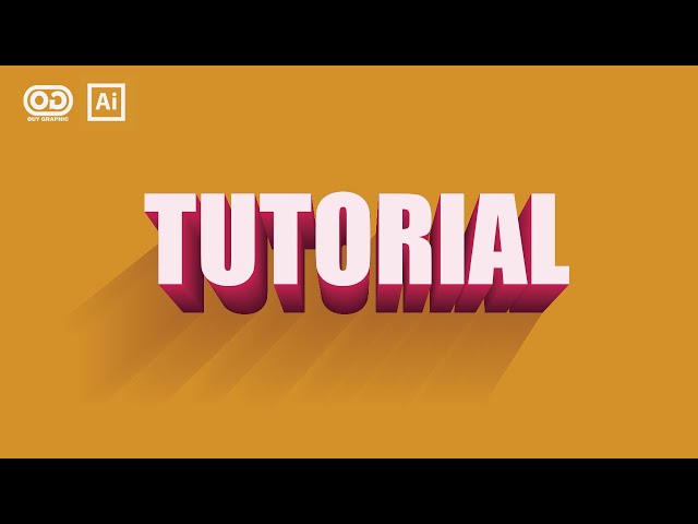3D Text Effect Design Illustrator | Adobe Illustrator Tutorials