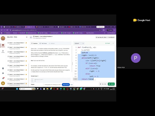 PDSA Live coding Session-Week 2