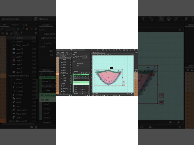 mouth + brows rigging #vtuberclips #live2D #rigging #artist #vtuberasset  #ibispaint   #art