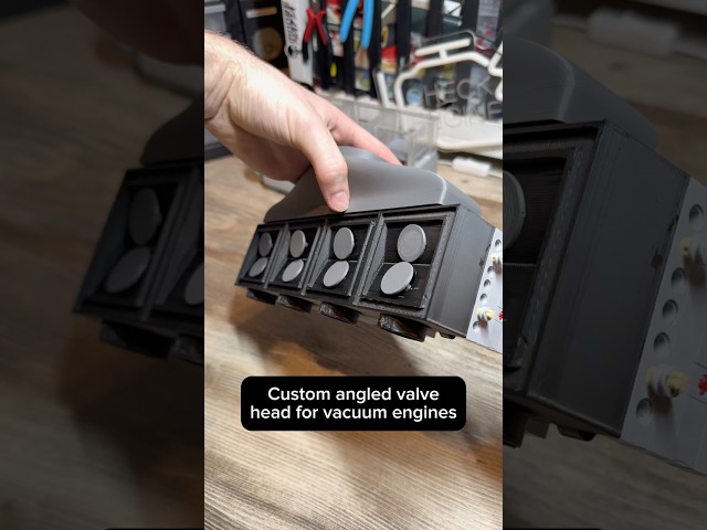 Using angled valves on a Lego engine