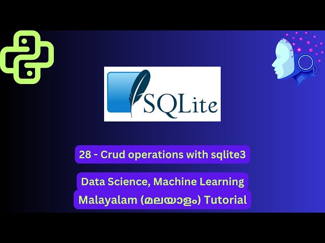 Python for Beginners | Crud operations with sqlite3 | Malayalam #mkoding