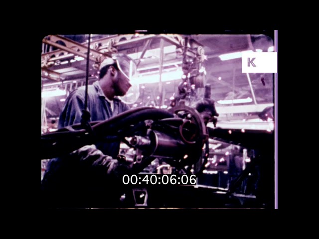 1960s, 1970s USA, Car Production and Manufacturing, 16mm