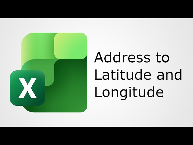 Get Latitude and Longitude for Addresses or Place Names in Excel with Google Geocoding API v4