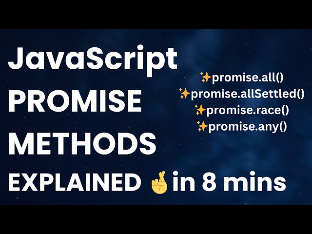 Master JavaScript Promise Methods in 8 Minutes 🤞 #javascript #promises
