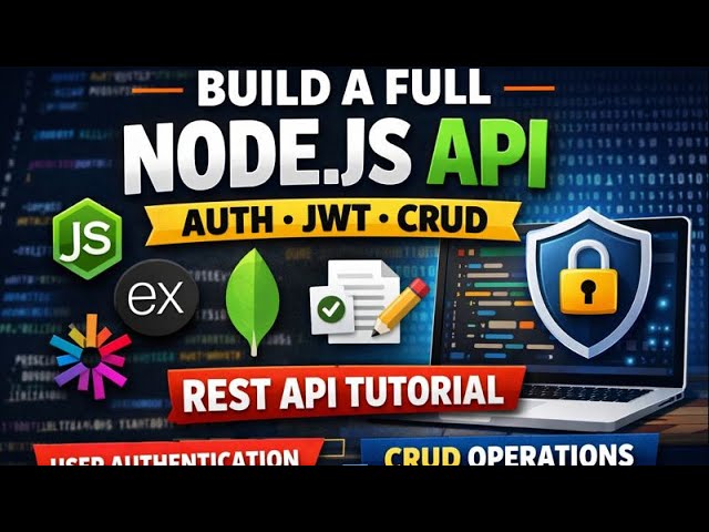 Node.js API for Beginners... Done the RIGHT Way! 🔥 (JWT Auth + CRUD + MongoDB)
