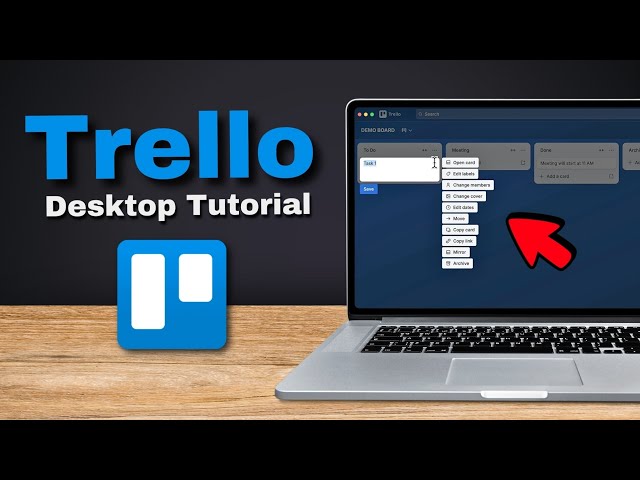 Trello Desktop Tutorial • How To Use Trello on Your PC or Laptop • Drag & Drop System