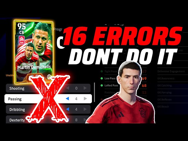 ❌THESE 16 ERRORS RUIN YOUR PLAYER BUILDS IN EFOOTBALL 2026