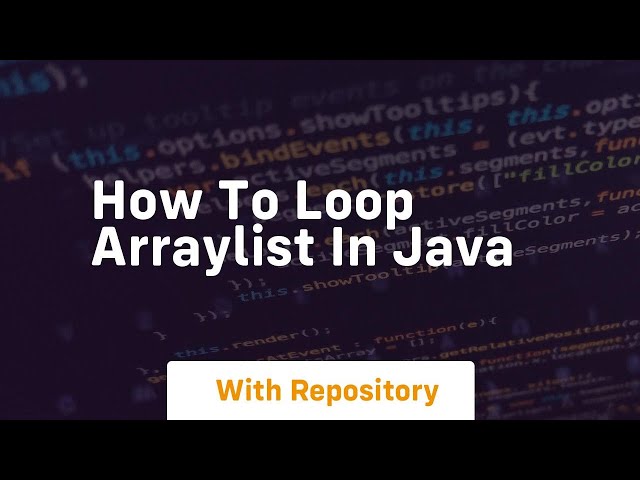 how to loop arraylist in java