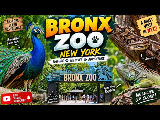 AMERICAN Peacocks, Snakes & Amazing Reptiles in New York | Bronx zoo 