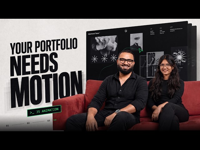 JavaScript Animations for Portfolio Websites | HTML CSS JS | Creative Frontend Tutorial