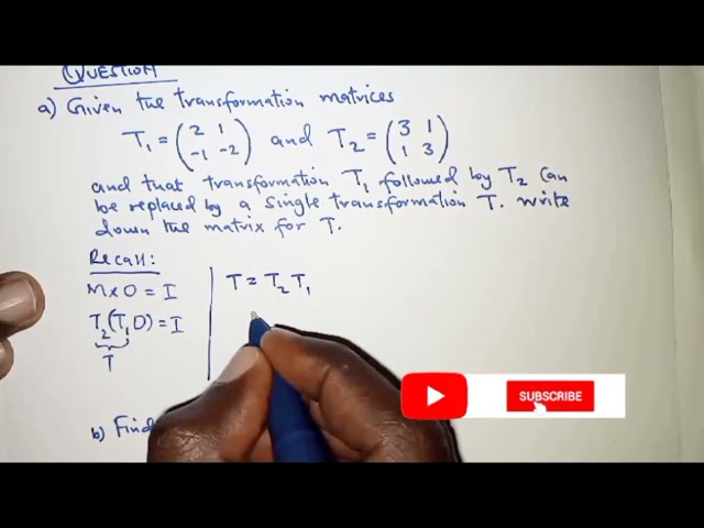How to Combine Transformations, Solve for Object Points, and Find Inverse