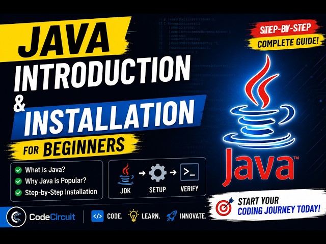 Java Introduction & Installation for Beginners | Step-by-Step Setup Guide