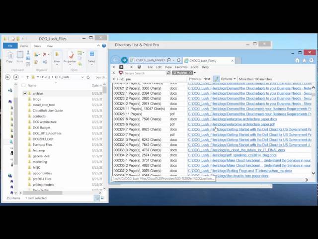 Managing your Files... Knowing what you have