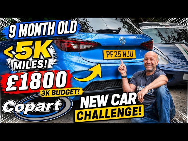 Copart 9 month old 4k mile Car for £1800?  Salvage "New" Car Challenge!