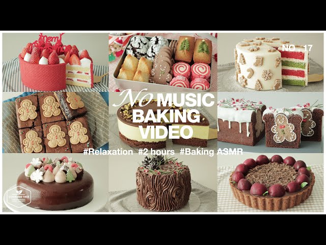 (17) 음악 없는 2시간 케이크 & 디저트 베이킹 ASMR | 수면·공부에 좋은 편안한 소리 | 2 Hours No Music Baking ASMR