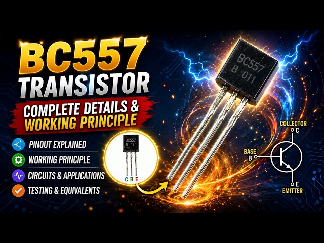 BC557 Transistor Complete Details and Working Principle