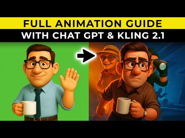How to Create Amazing Full Animated Stories Using ChatGPT & Kling 2.1 (Step by Step Tutorial)