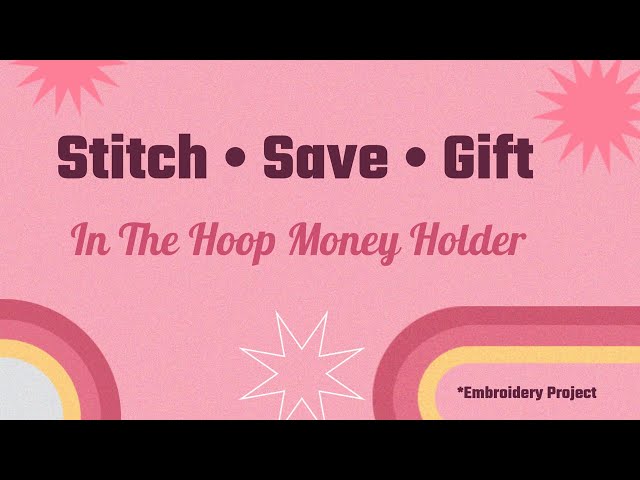 ITH Money Gift Holder | Stitching for Gifting & Saving Together