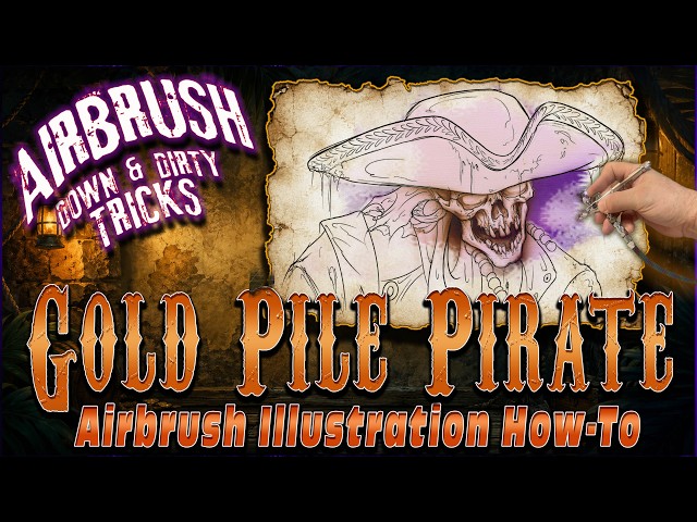 Gold Pile Pirate #Airbrush Tutorial