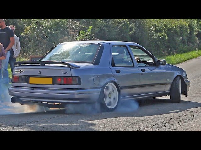 Ford Sierra Cosworth Compilation - Leaving Car Meets