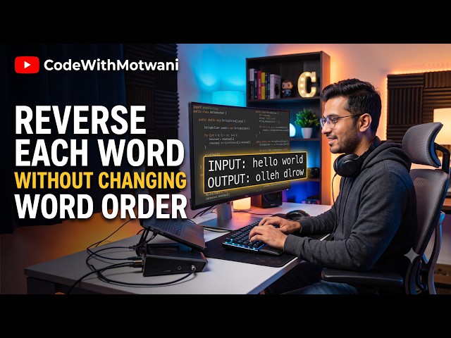 Reverse Each Word Without Changing Word Order | Java String Interview Question | Java 8