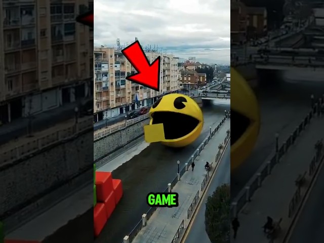 Real Life PAC MAN!🤯🔥
