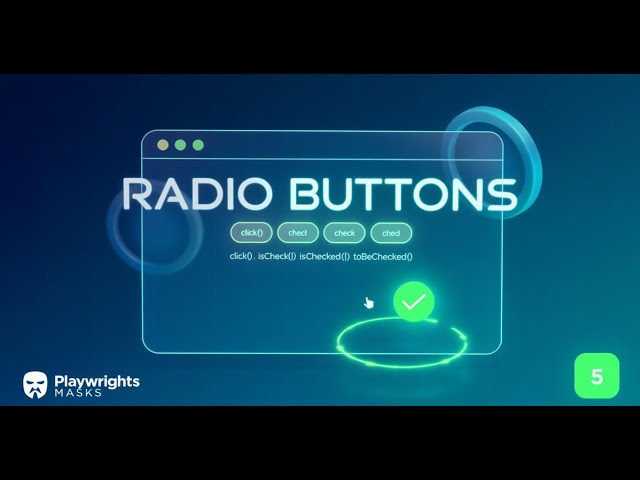 Playwright Tutorial in Tamil-5| How to Automate Radio Buttons| check(), isChecked(), toBeChecked()