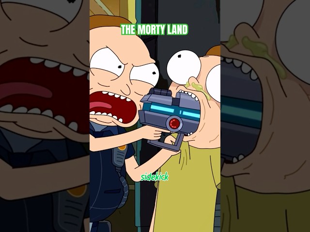 RICK AND MORTY IN MORTY LAND #rickandmorty #cartoon #anime #shorts