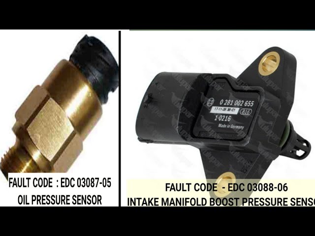 Engine sensors fault codes and location.Man Tga