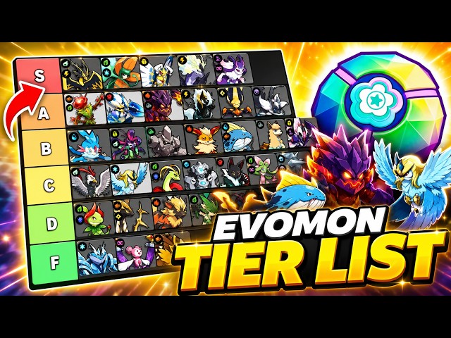 *BEST* UPDATED Evomon Tier List! (BEST EVOMON?) Roblox
