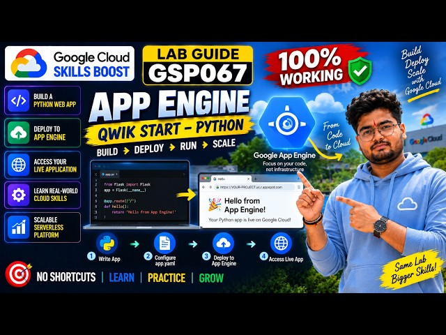 App Engine: Qwik Start - Python | Google Cloud Skills Boost | GSP067