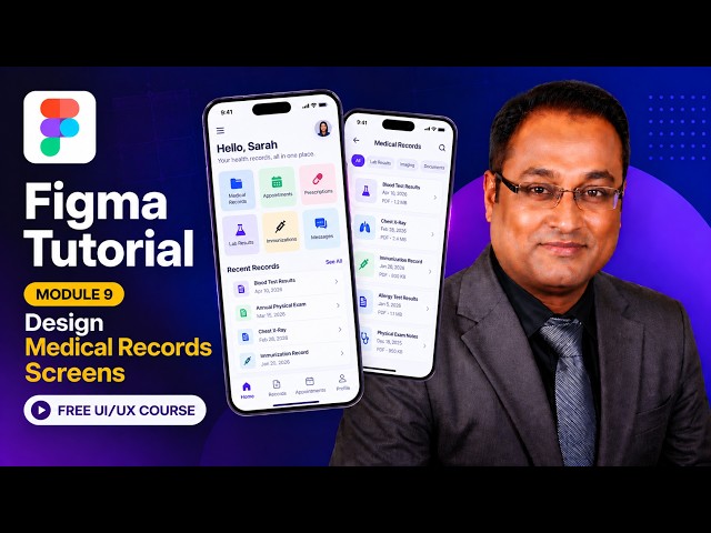 Sketch Tutorial Module 9: Design Medical Records Screens - Free UI/UX Course
