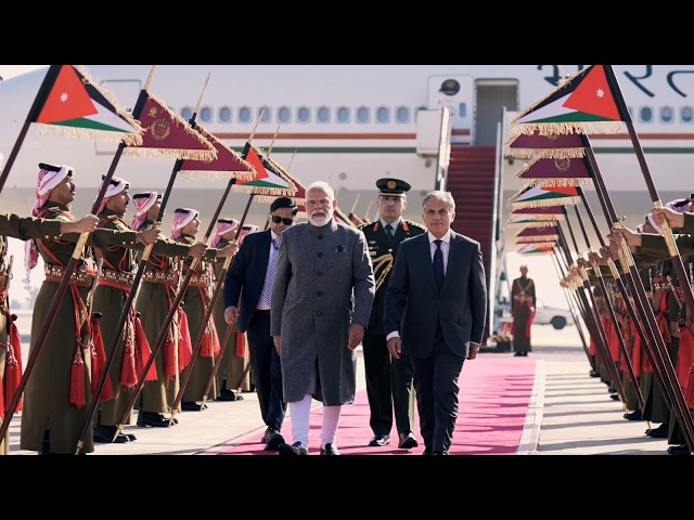 Moments so special! Catch PM Modi’s touch down in Jordan and thereafter..