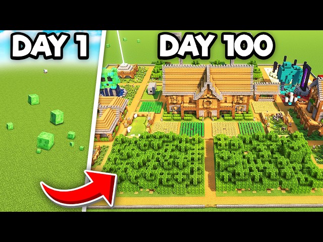 I Survived 100 Days In SUPERFLAT In Minecraft Hardcore!