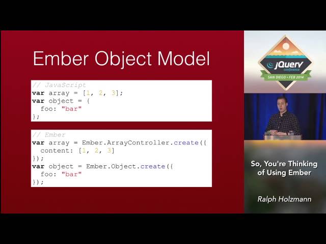 So, You're Thinking of Using Ember - Ralph Holzmann